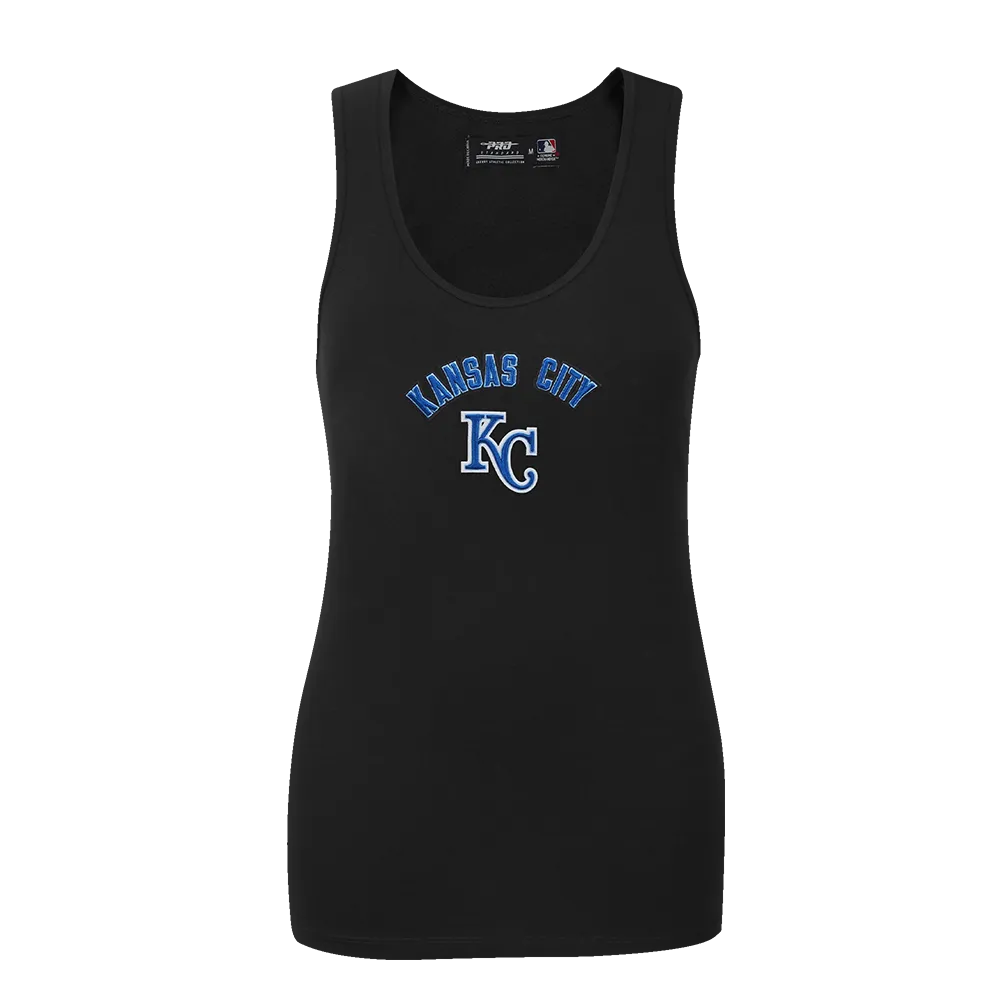 MLB KANSAS CITY ROYALS CLASSIC WOMEN'S RELAXED FIR RACERBACK (BLACK)